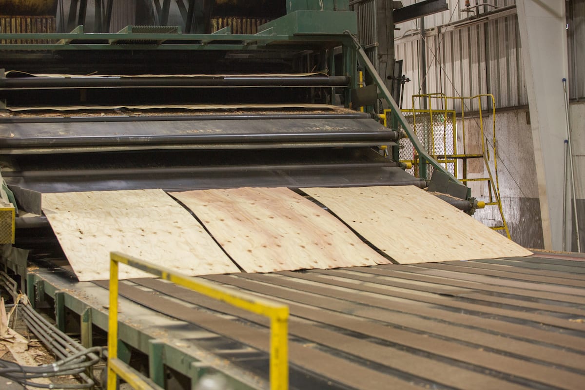 Lower wood product prices