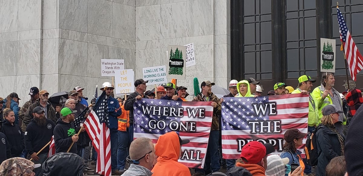 “Timber Unity” Rally Against HB2020 at Oregon State Capitol
