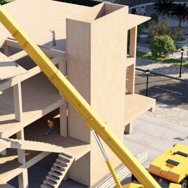 Freres mass play components elevator CG exterior